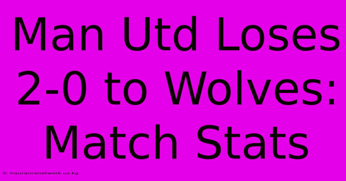 Man Utd Loses 2-0 To Wolves: Match Stats